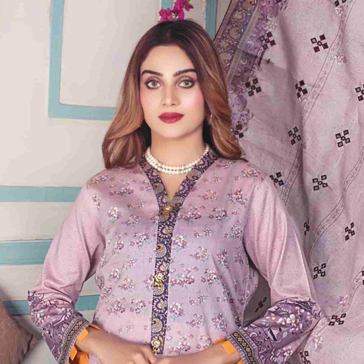 MALAIKA Printed Lawn Unstitched Dress-Pakistani Collection – GoAmazon Go