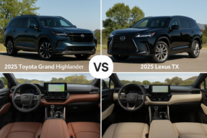 2025 Toyota Grand Highlander vs. 2025 Lexus TX
